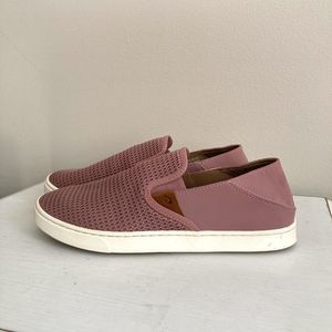 Olukai Pehuea Mesh Slip On Shoes Casual Comfort Blush Pink Womens Size 11